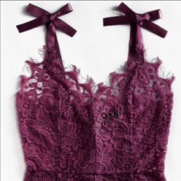 🆕Valentines plum lace sexy teddy lingerie - Picture 2 of 7